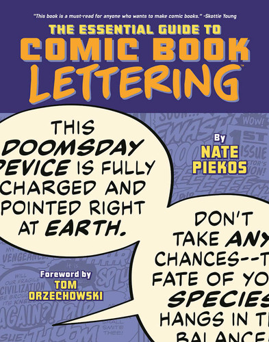 The Essential Guide to Comic Book Lettering book cover by Nate Piekos
