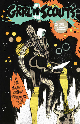 Grrl Scouts: Stone Ghost book cover by Jim Mahfood