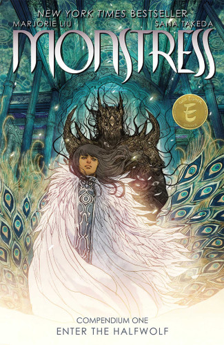 Monstress Compendium One: (Vol. 1-8) (Monstress) book cover by Marjorie Liu