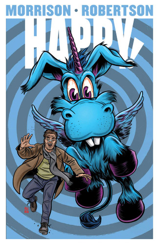 Happy! 10th Anniversary Edition book cover by Grant Morrison