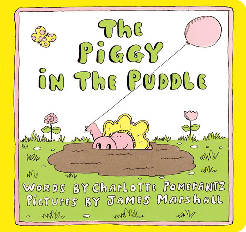 The Piggy in the Puddle (Classic Board Books) book cover by Charlotte Pomerantz