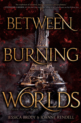Between Burning Worlds (System Divine) book cover by Jessica Brody, Joanne Rendell