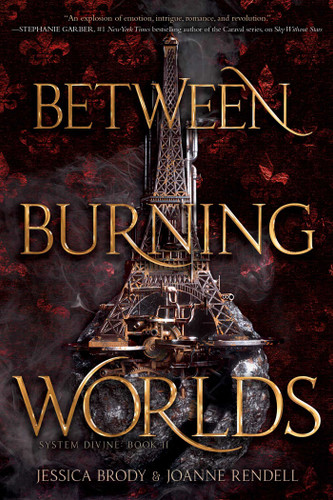 Between Burning Worlds (System Divine) book cover by Jessica Brody, Joanne Rendell
