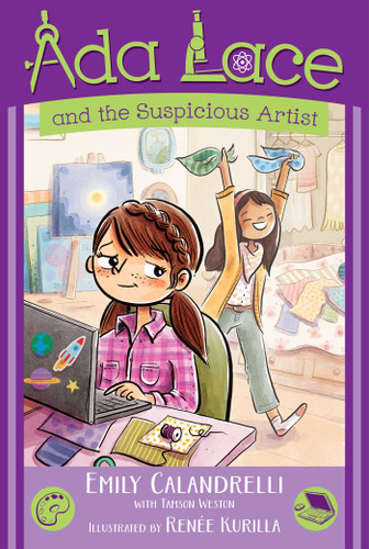 Ada Lace and the Suspicious Artist (An Ada Lace Adventure) book cover by Emily Calandrelli