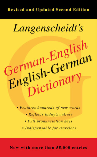 German-English Dictionary, Second Edition book cover by Langenscheidt