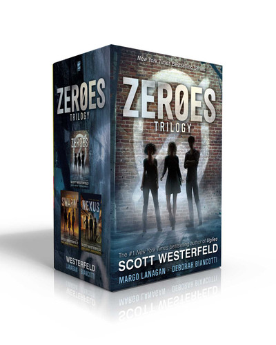Zeroes Trilogy (Boxed Set): Zeroes; Swarm; Nexus (Zeroes) book cover by Scott Westerfeld, Margo Lanagan, Deborah Biancotti