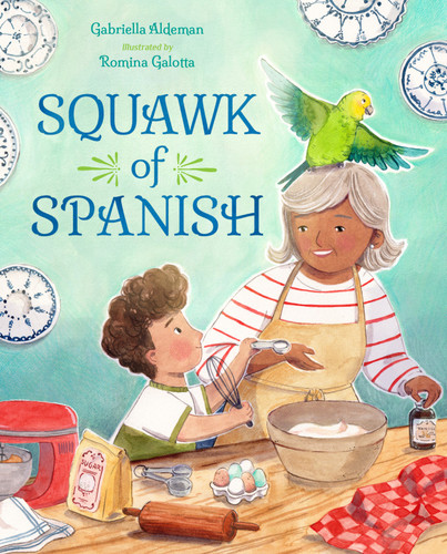 Squawk of Spanish book cover by Gabriella Aldeman