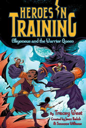 Alkyoneus and the Warrior Queen (Heroes in Training) book cover by Tracey West
