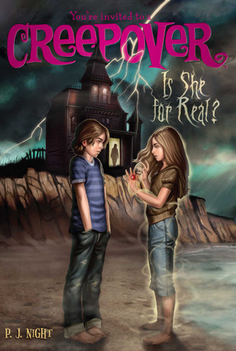 Is She for Real? (You're Invited to a Creepover) book cover by P.J. Night