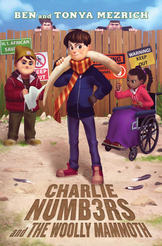 Charlie Numbers and the Woolly Mammoth (The Charlie Numbers Adventures) book cover by Ben Mezrich, Tonya Mezrich