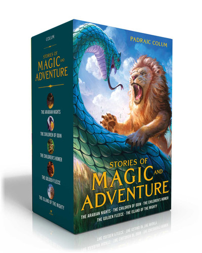 Stories of Magic and Adventure (Boxed Set): The Arabian Nights; The Children of Odin; The Children's Homer; The Golden Fleece; The Island of the Mighty book cover by Padraic Colum