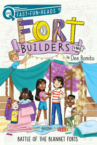 Battle of the Blanket Forts: A QUIX Book (Fort Builders Inc.) book cover by Dee Romito
