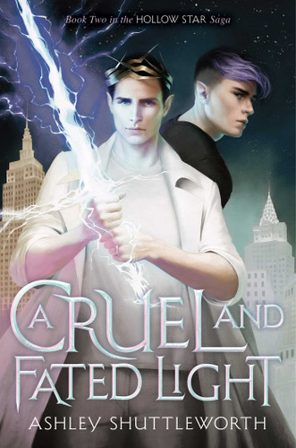A Cruel and Fated Light (Hollow Star Saga) book cover by Ashley Shuttleworth