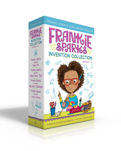 Frankie Sparks Invention Collection Books 1-4 (Boxed Set): Frankie Sparks and the Class Pet; Frankie Sparks and the Talent Show Trick; Frankie Sparks and the Big Sled Challenge; Frankie Sparks and the Lucky Charm book cover by Megan Frazer Blakemore