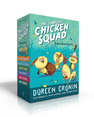 The Complete Chicken Squad Misadventures (Boxed Set): The Chicken Squad; The Case of the Weird Blue Chicken; Into the Wild; Dark Shadows; Gimme Shelter; Bear Country (The Chicken Squad) book cover by Doreen Cronin