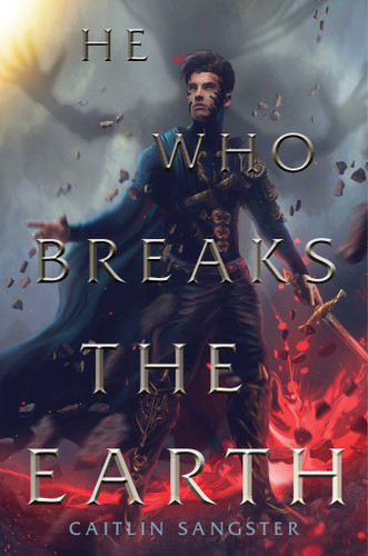 He Who Breaks the Earth (The Gods-Touched Duology) book cover by Caitlin Sangster