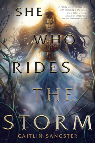 She Who Rides the Storm (The Gods-Touched Duology) book cover by Caitlin Sangster