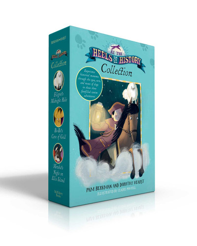 At the Heels of History Collection (Boxed Set): Filigree's Midnight Ride; Bo-Bo's Cave of Gold; Minsha's Night on Ellis Island (At the Heels of History) book cover by Pam Berkman, Dorothy Hearst