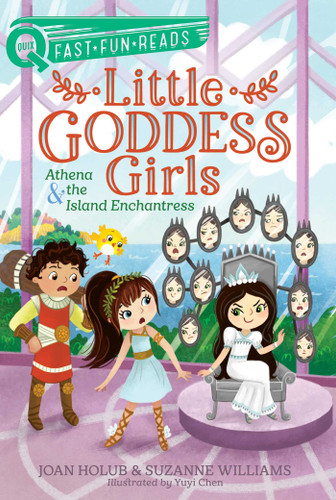 Athena & the Island Enchantress: A QUIX Book (Little Goddess Girls) book cover by Joan Holub, Suzanne Williams