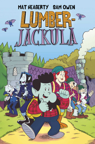 Lumberjackula book cover by Mat Heagerty
