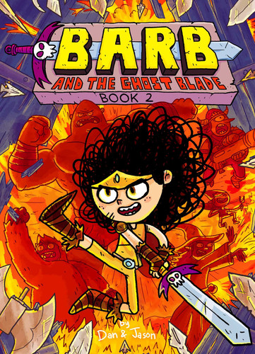 Barb and the Ghost Blade (Barb the Last Berzerker) book cover by Dan Abdo, Jason Patterson, Dan & Jason