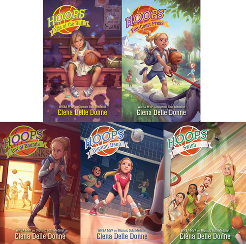 The Hoops Paperback Collected Set: Elle of the Ball; Full-Court Press; Out of Bounds; Digging Deep; Swish (Hoops) book cover by Elena Delle Donne
