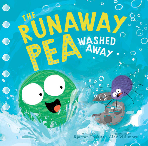 The Runaway Pea Washed Away (The Runaway Pea) book cover by Kjartan Poskitt