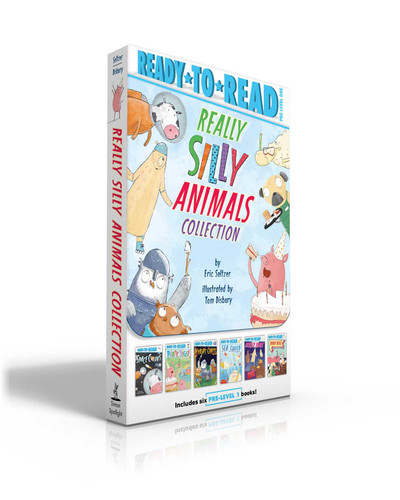 Really Silly Animals Collection (Boxed Set): Space Cows; Party Pigs!; Knight Owls; Sea Sheep; Roller Bears; Diner Dogs (Ready-to-Read) book cover by Eric Seltzer