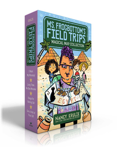 Ms. Frogbottom's Field Trips Magical Map Collection (Boxed Set): I Want My Mummy!; Long Time, No Sea Monster; Fangs for Having Us!; Get a Hold of Your Elf! (Ms. Frogbottom's Field Trips) book cover by Nancy Krulik