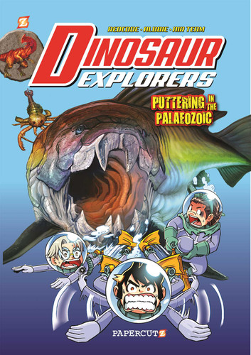 Dinosaur Explorers Vol. 2: Puttering in the Paleozoic (Dinosaur Explorers) book cover by REDCODE, Albbie