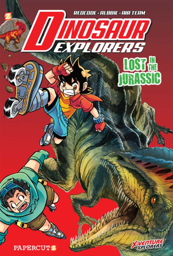 Dinosaur Explorers Vol. 5: Lost in the Jurassic (Dinosaur Explorers) book cover by REDCODE, Albbie