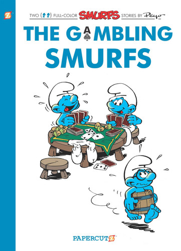The Smurfs #25: The Gambling Smurfs (The Smurfs Graphic Novels) book cover by Peyo