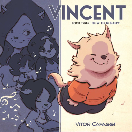 Vincent Book Three: How to be Happy (Vincent) book cover by Vitor Cafaggi