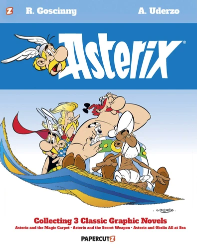 Asterix Omnibus Vol. 10: Collecting "Asterix and the Magic Carpet,"  "Asterix and the Secret Weapon," and "Asterix and Obelix All at Sea" (Asterix Omnibus) book cover by René Goscinny, Albert Uderzo