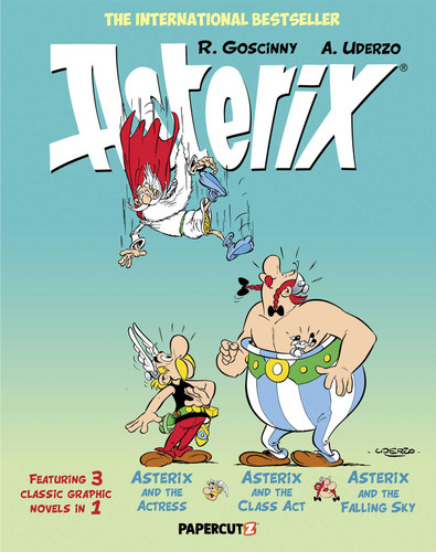 Asterix Omnibus Vol. 11: Collecting "Asterix and the Actress,"  "Asterix and the Class Act," and "Asterix and the Falling Sky (Asterix Omnibus) book cover by René Goscinny, Albert Uderzo