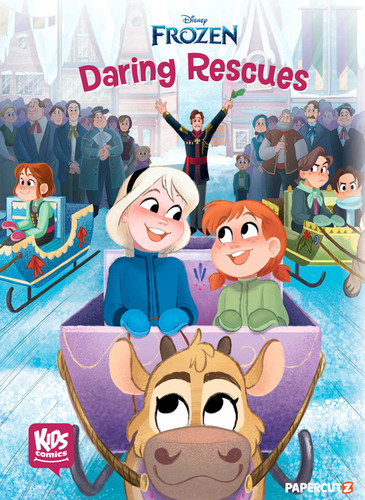 Kids Comics: Frozen — Daring Rescues book cover by The Disney Comics Group, Katie Cook