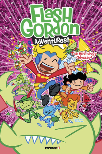 Flash Gordon Adventures! Vol. 2 (Flash Gordon Adventures!) book cover by Art Baltazar, Franco Aureliani, John  Patrick Green, Stan Sakai, Mike Cavallaro, Rich Koslowski, Dawn Griffin, Maria Scrivan, Rachel Ordway, Ryan Estrada, Tebo, Chris Giarrusso, Mike Kunkel, Jim Keefe, Alexis Fajardo, Alex Schumacher, Adam Wallenta, Chris Eliopoulos, Bill Walko, Jacob Chabot, Shane Campos, Mike Federali, John Kerschbaum, Jason May, Keola Wallenta