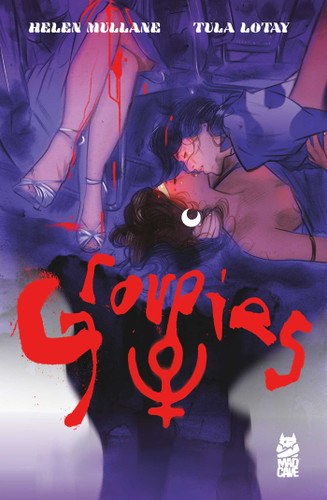 Groupies book cover by Helen Mullane