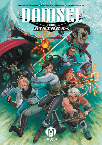 Damsel from D.I.S.T.R.E.S.S. book cover by Andrew Clemson