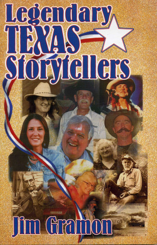 Legendary Texas Storytellers book cover by Jim Gramon