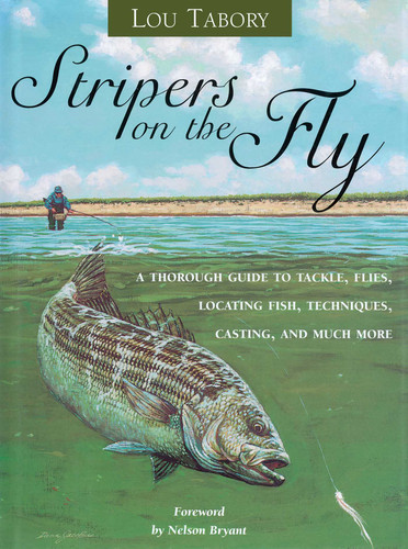 Stripers on the Fly book cover by Lou Tabory