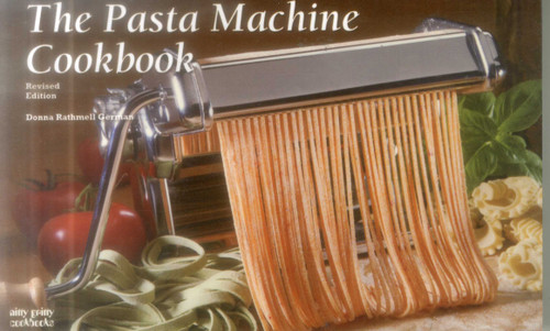 The Pasta Machine Cookbook book cover by Donna Rathmell German