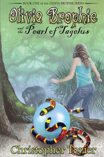 Olivia Brophie and the Pearl of Tagelus book cover by Christopher Tozier