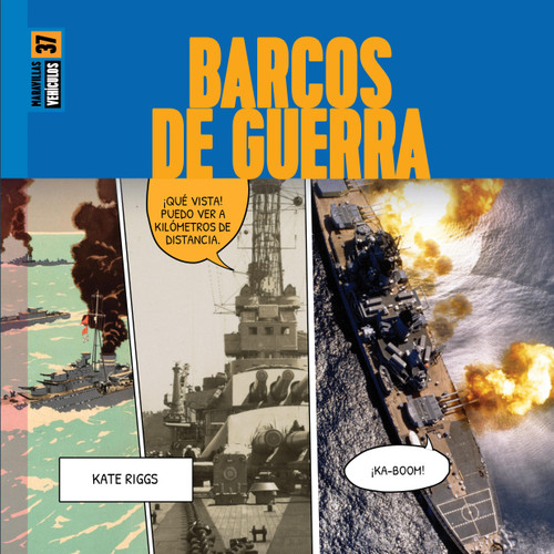 Barcos de guerra book cover by Kate Riggs