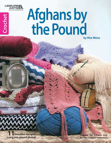 Afghans by the Pound Crochet book cover by Rita Weiss