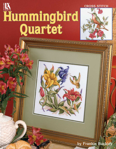 Hummingbird Quartet Cross Stitch book cover by Frankie Buckley