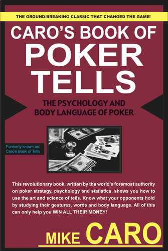 Caro's Book of Poker Tells book cover by Mike Caro