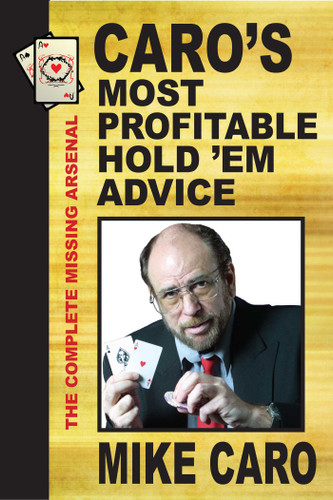 Caro's Most Profitable Hold'em Advice book cover by Mike Caro