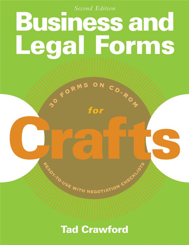 Business and Legal Forms for Crafts (Business and Legal Forms Series) book cover by Tad Crawford