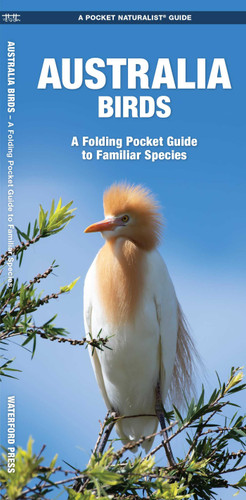 Australia Birds: A Folding Pocket Guide to Familiar Species (Wildlife and Nature Identification) book cover by James Kavanagh